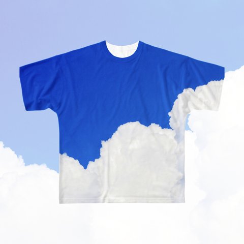 【先行販売!】Sky’s Graphic Tee Shirt - 夏雲 -｜空模様メッセージTシャツ【夏季限定♪】