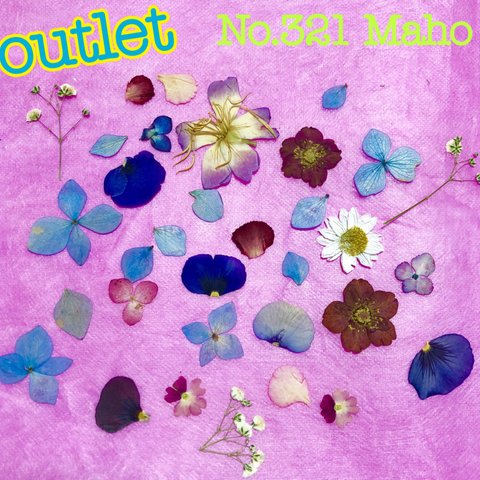 ♡outlet♡沢山のお花セット♡押し花素材♡