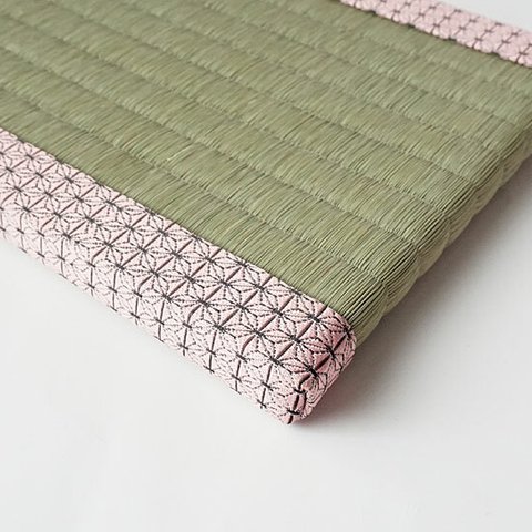  装飾ミニ畳～麻の葉ピンク～ 