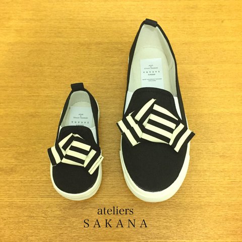 striped jobi shoes 親子セット