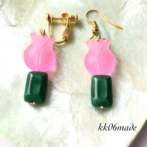 vintage tulip イヤリングorピアス