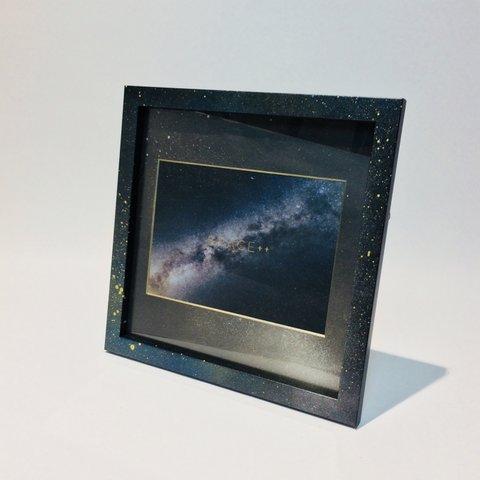 Galaxy Photo Frame (Large size)｜銀河柄フォトフレーム(2L判サイズ)【想い出を飾ろう♪】