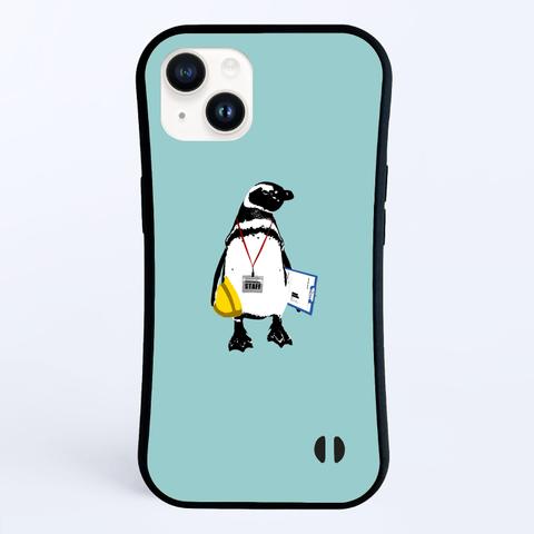  [iPhone グリップケース] staff penguin