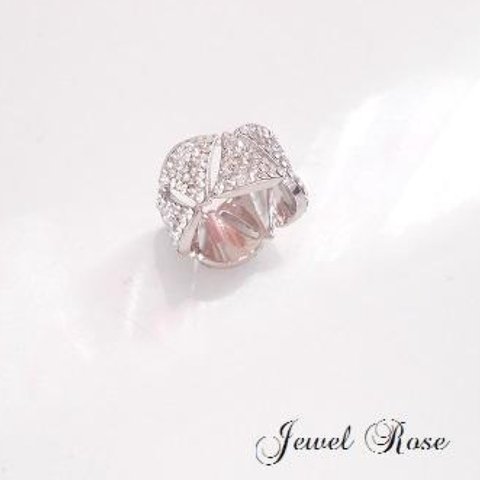 ～ crystal Diva Ring～【Silver】グルーデコ