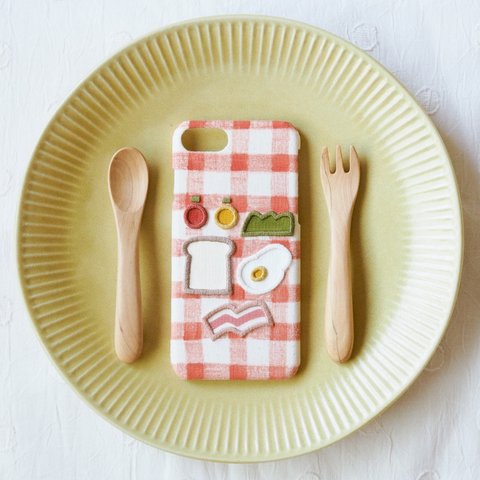 breakfast （刺繍スマホケース）