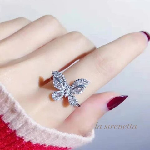 受注製作 ＊ tilted butterfly ring