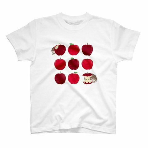 林檎とハリネズミTシャツ