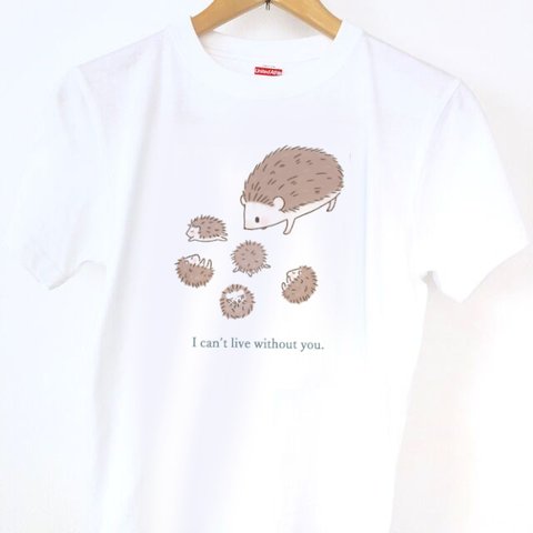 ３色から選べる♪ハリネズミの親子Tシャツ