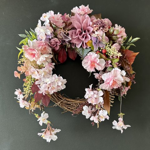 Sakura & Dahlia wreath IIV