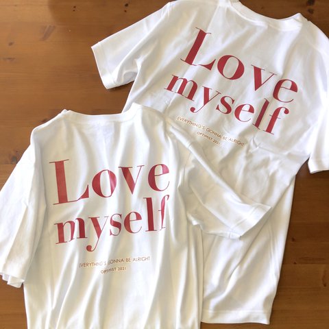 ＜SAMPLE SALE ★＞ Love myself バックプリント ビッグTシャツ