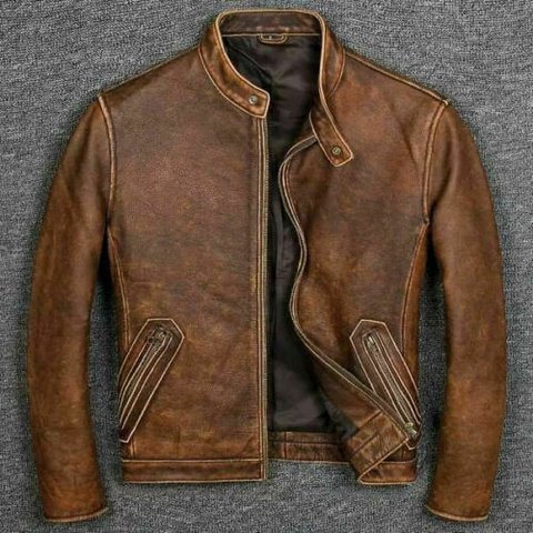 牛革ジャケット 本革 ライダーバイカージャケット ビンテージ・スタイル Real Cow Leather Rider Biker Jacket Vintage Style