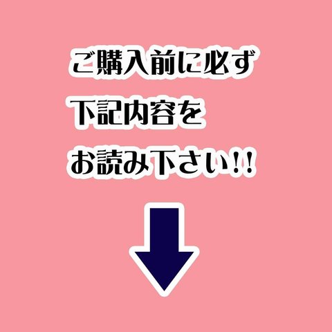 ご購入前に必ずお読みください