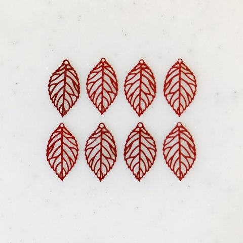 Red Leaf Pendant Tops