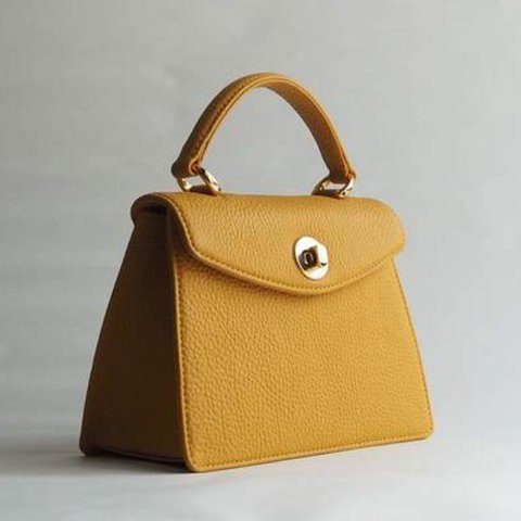 top handle handbag  本革