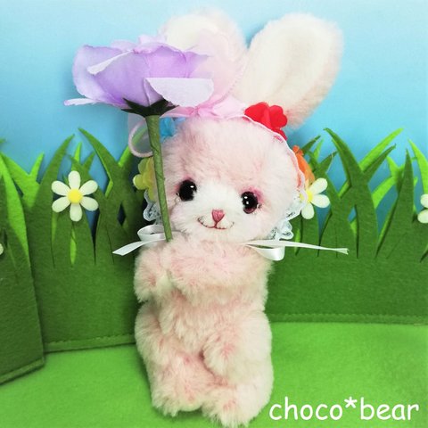 choco*bear  アルパカ　泣き虫うさぎ　涙の雫＆スワロ付きグラスアイ