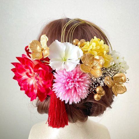 【金箔２枚サービス♪オプションにてお申し込み】成人式　卒業式　結婚式　髪飾り　ヘアパーツ