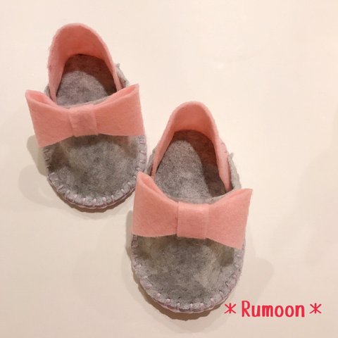 ベビーシューズ👠リボン【ピンク】🎀