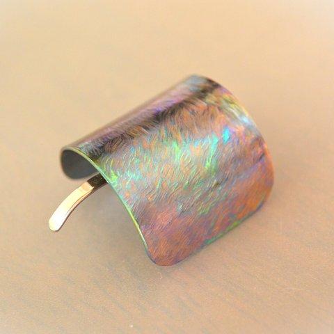 Titanium Hair Cuff・チタンヘアカフ・ポニーフック・グラデーショングラス・３３mm・A