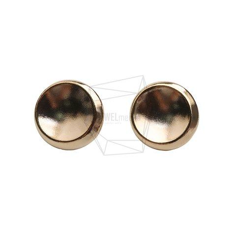 ERG-2526-G【2個入り】ラウンドピアス,Round Ear Post/19.3mm x 19.4mm