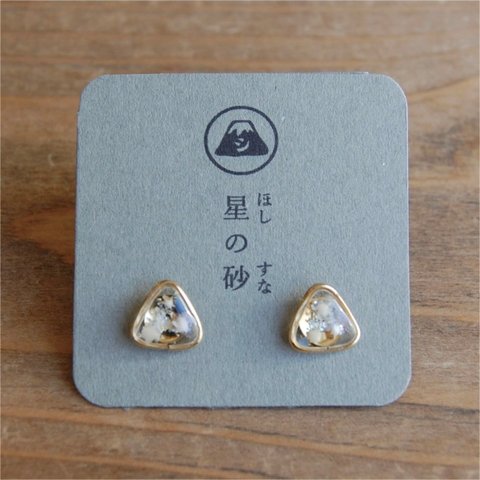 【選べる金具】星の砂 (ピアス/樹脂ピアス/イヤリング)