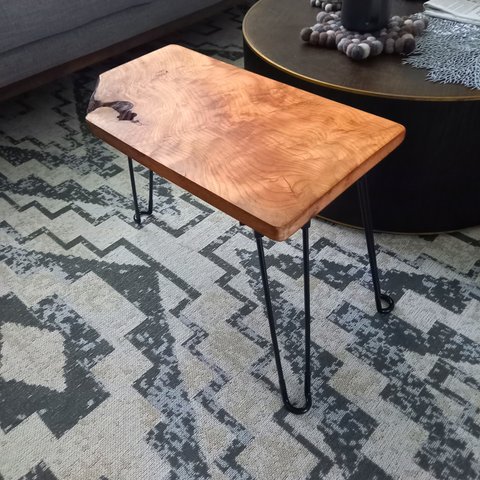 サイドテーブル　桂　無垢材　古材　アンティーク　