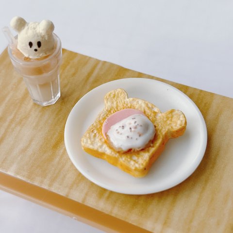 【Mサイズ】クマさんの朝ごはん(目玉焼き)