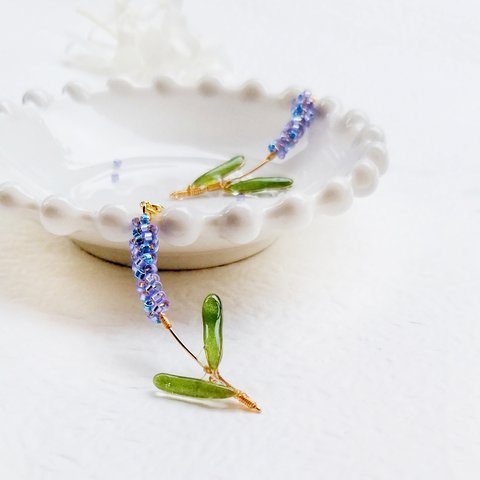 ＊夏の贈り物・lavender＊ピアス・イヤリング・アレルギー対応