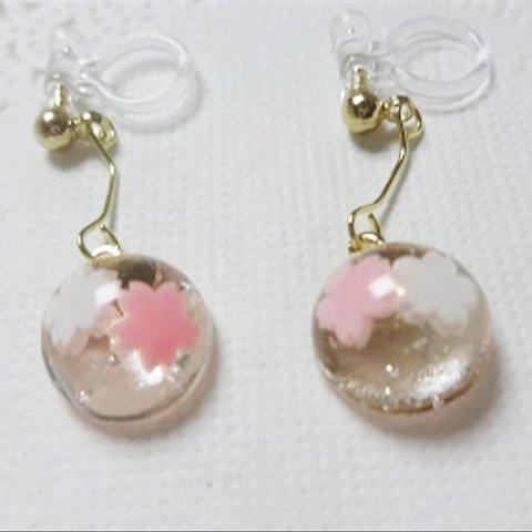 桜ドーム☆ノンホールピアス