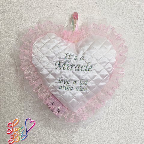 【It' a Miracle】パステルカラーのスペシャルウォールデコ②（pink）