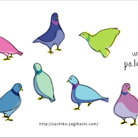 unas palomas card 【color-2】