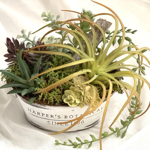 アーティフィシャル多肉の寄せ植え鉢