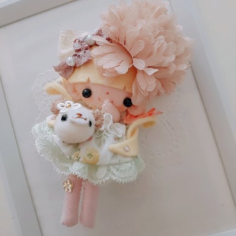 ポシェットDoll🎀ドールチャーム♡ドール♡フェルト♡