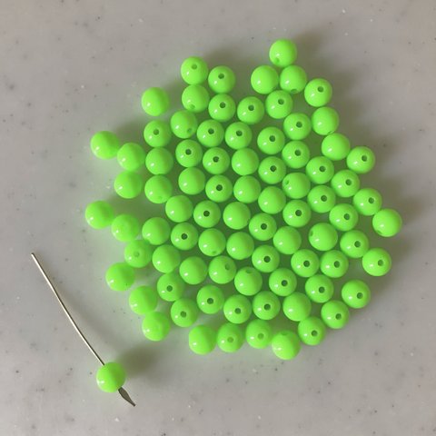 Neon Green 8mm Beads