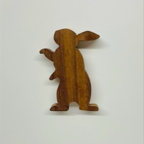 マグネット「木製ウサギさん」