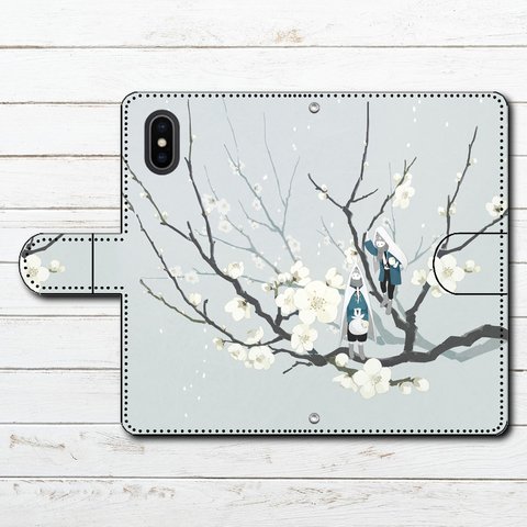 #081-020　iPhone Case　Smartphone Case　NotebookType　Title：Modest harvest　by：Gimi Kamura　iPhone ケース 手帳型