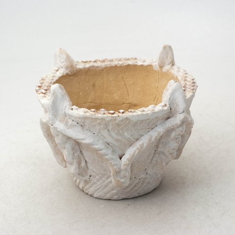 陶器製（2号ポット相当）縄文植木鉢 jomon-SS-8711