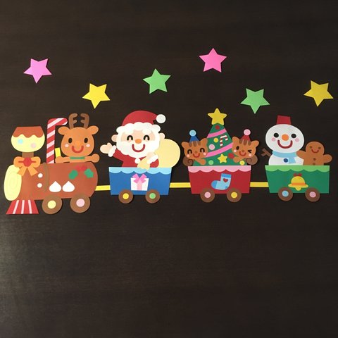 壁面飾り☆クリスマス電車