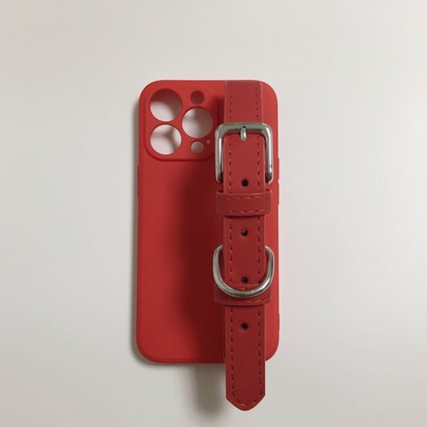 シンプルで上品 ベルト付 iPhoneケース スマホケース iPhone7-iPhone14