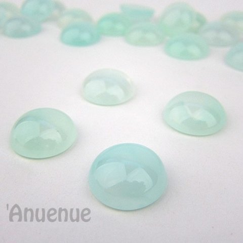 マーブルジェリーカボション 18mm 【 Pastel Blue】４個