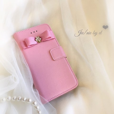 iPhone case ribbon bijou Ⅰ(Pink)