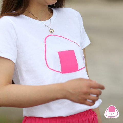 【キッズサイズあります】おにぎりTシャツ　おにぎりそのままver.