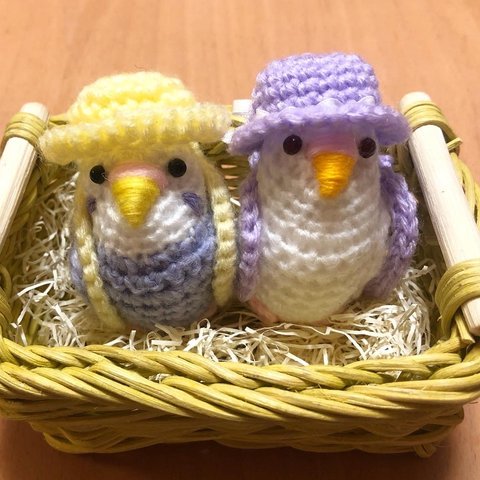 インコちゃん用春色リュック（ライラック）