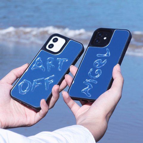 【受注生産】鏡面 水滴 アルファベッドシール「カスタマイズ」 iPhone12/11/XS/X/8/7/SE他 iphoneケース スマホケース 