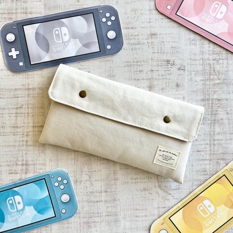 シンプルナチュラル switch liteポーチ