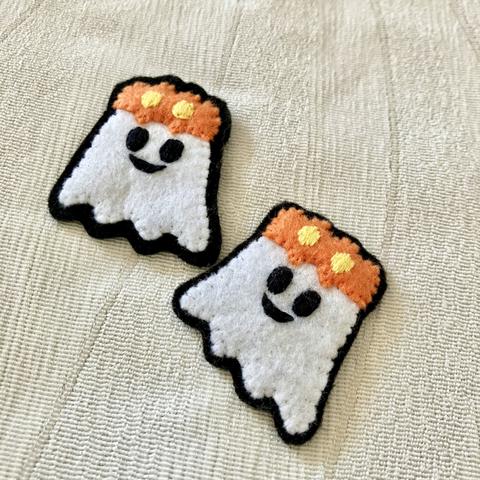 ハロウィンおばけのアイロンワッペン