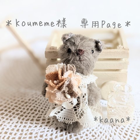 Sold ＊Koumeme様専用 ＊カートが好きなちいさなBear＊Set