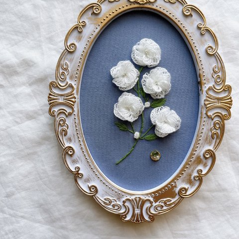 フレーム付き刺繍完成品㉛❁Dignified❁