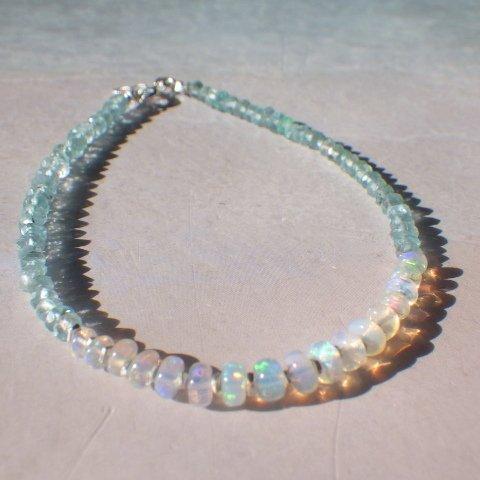 *sv925* Opal & Sea Bracelet　プレシャスオパール