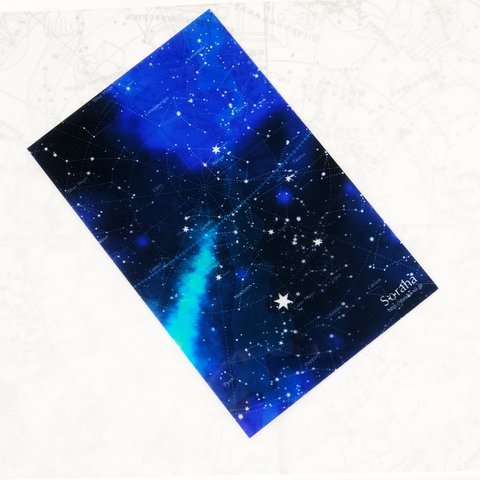 クリアポストカード（透明葉書）【宇宙】