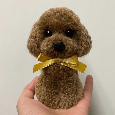 動物ぽんぽん トイプードル    毛色　キャメル